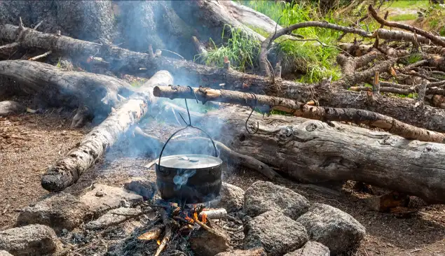 camp fire cooking